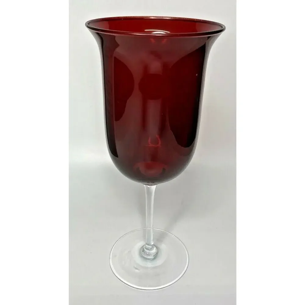 PartyLite‎ Ruby Red Stemmed Votive Holder Retired NIB P12B/P9461